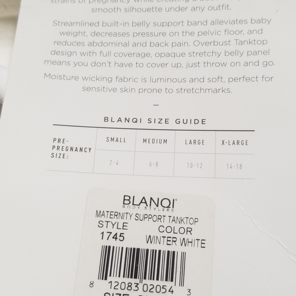 BLANQI MATERNITY BELLY SUPPORT TANK S - Picture 4 of 8